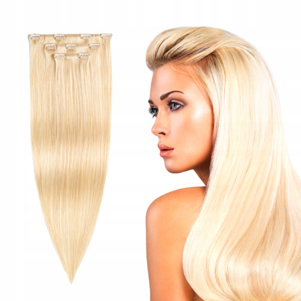 Připínací přírodní vlasy Clip In 60 cm #60 3T