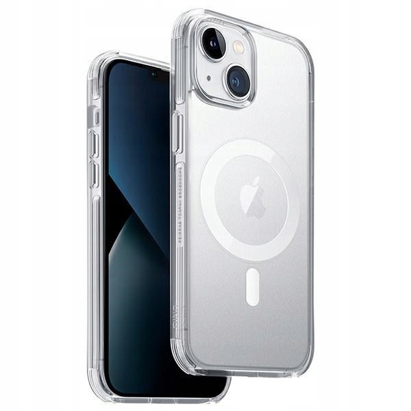 Uniq Combat iPhone 14/15 Plus 6.7" MagClick Charging przeźroczysty/dove