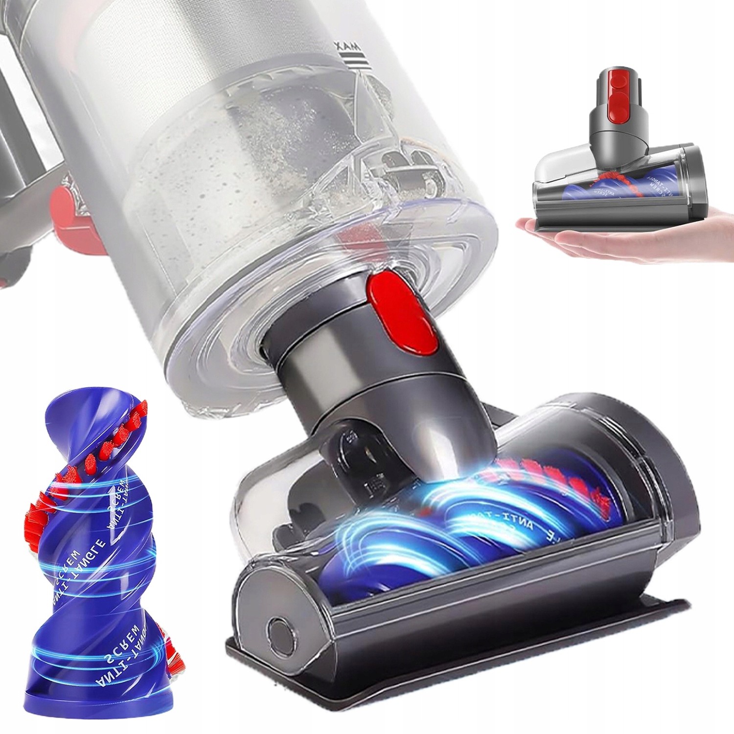 Kartáč Příslušenství Turbo Hubice Pro Vysavač V15 V11 V10 V8 V7 Nozzle Mini
