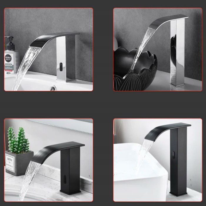 Bateria umywalkowa nablatowa wodospad automatyczna Kod producenta 30071998