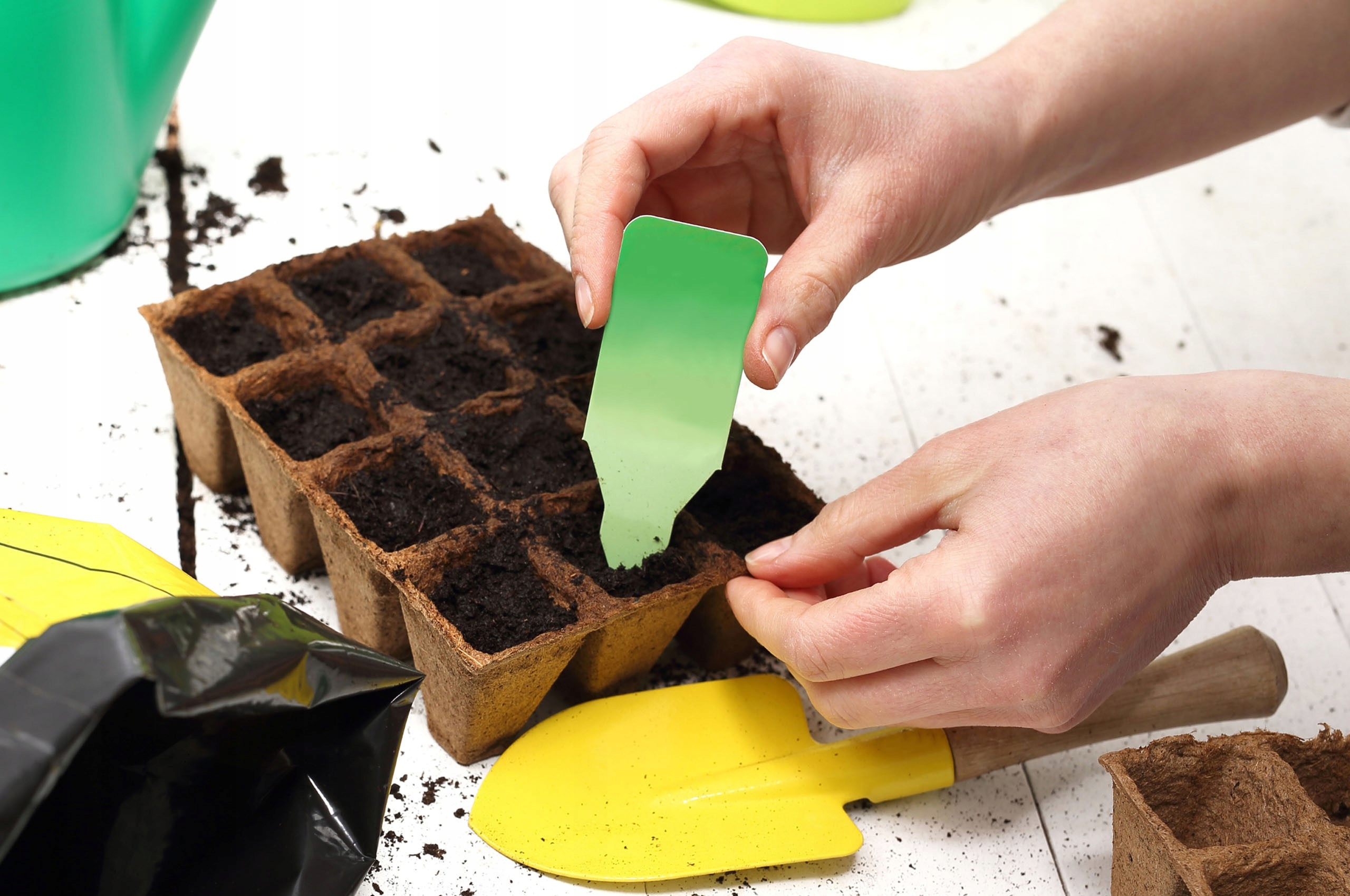 Zestaw doniczek torfowych 15,5x11,5x5cm 10 paletek EAN (GTIN) 5905141626148