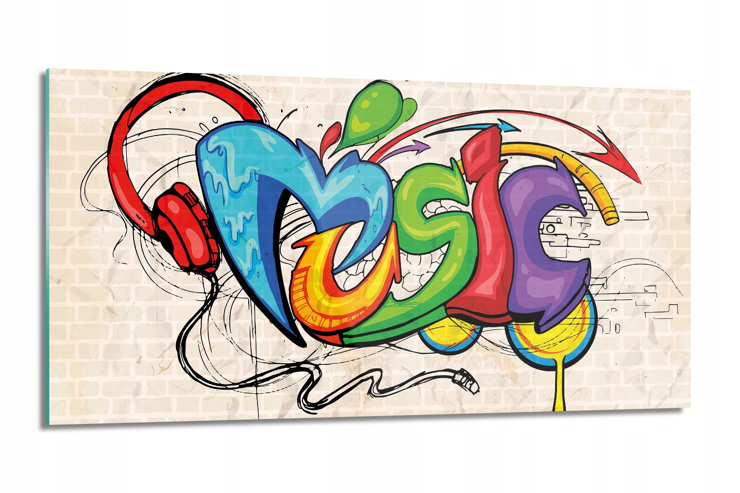 Kuchyňský panel Graffiti zeď ulice 100x50 sklo