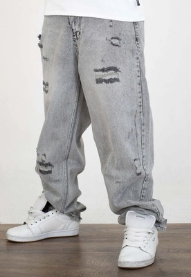 Kalhoty I8 Denim BAG97 Baggy světle šedé