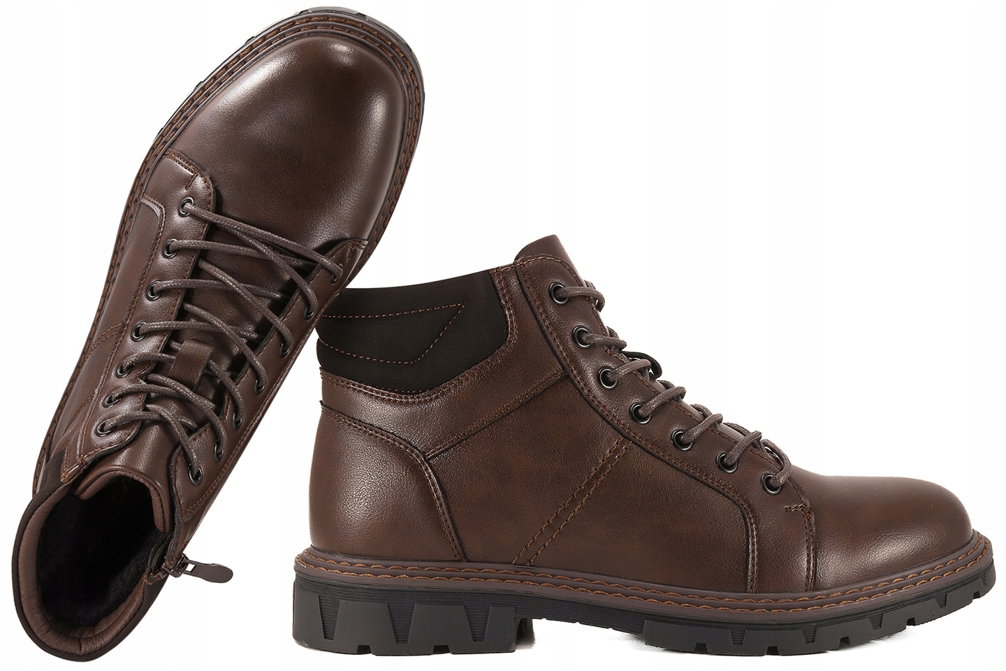 Vanhorn 25-71307BR Kotníkové Boty Pánské Kozačky Traperki hnědé 45