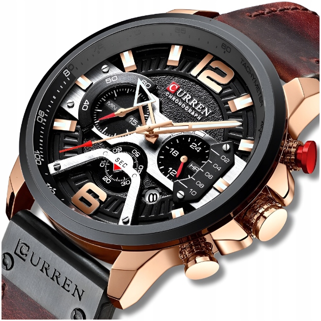 Pánské Hodinky Curren Elegantní Klasický Chronograf Datumovka 5 Barev