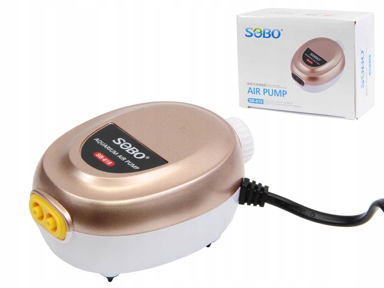 

Sobo SB-618 Napowietrzacz 408l/h Akwarium Do 400L