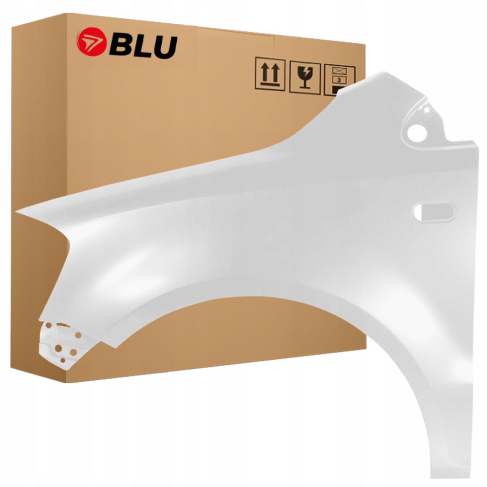 Blu Blatník Vw Fox LB9A levý bílý 05-11 přední
