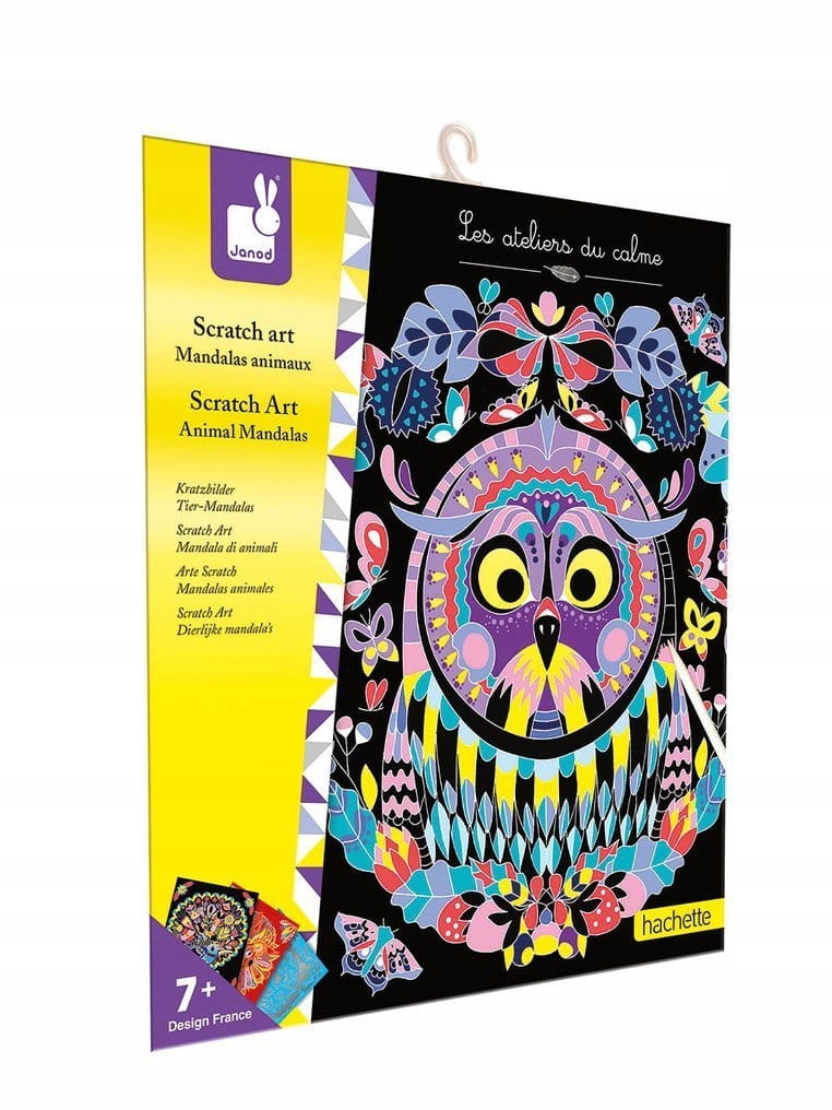 

Zestaw kreatywny wydrapywanka Mandale Janod