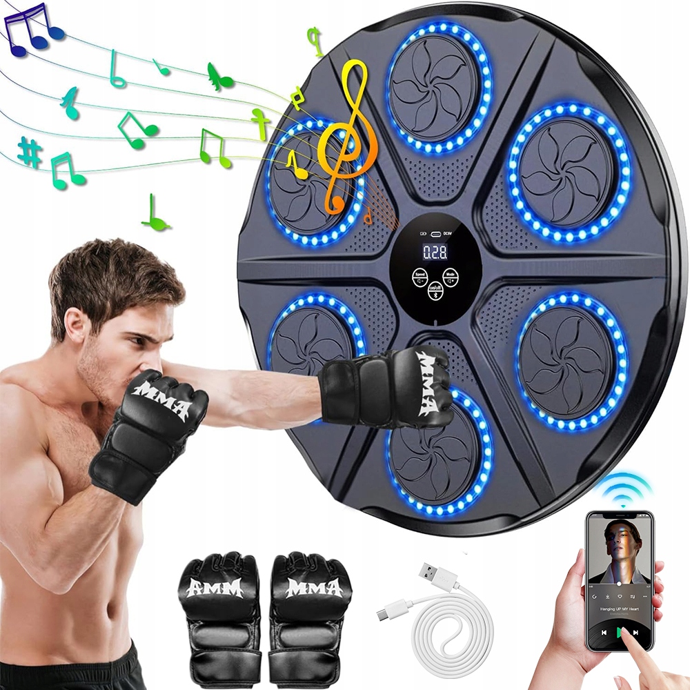 Nástěnné zařízení Bluetooth Music Boxing Target Boxing Ulevení od stresu