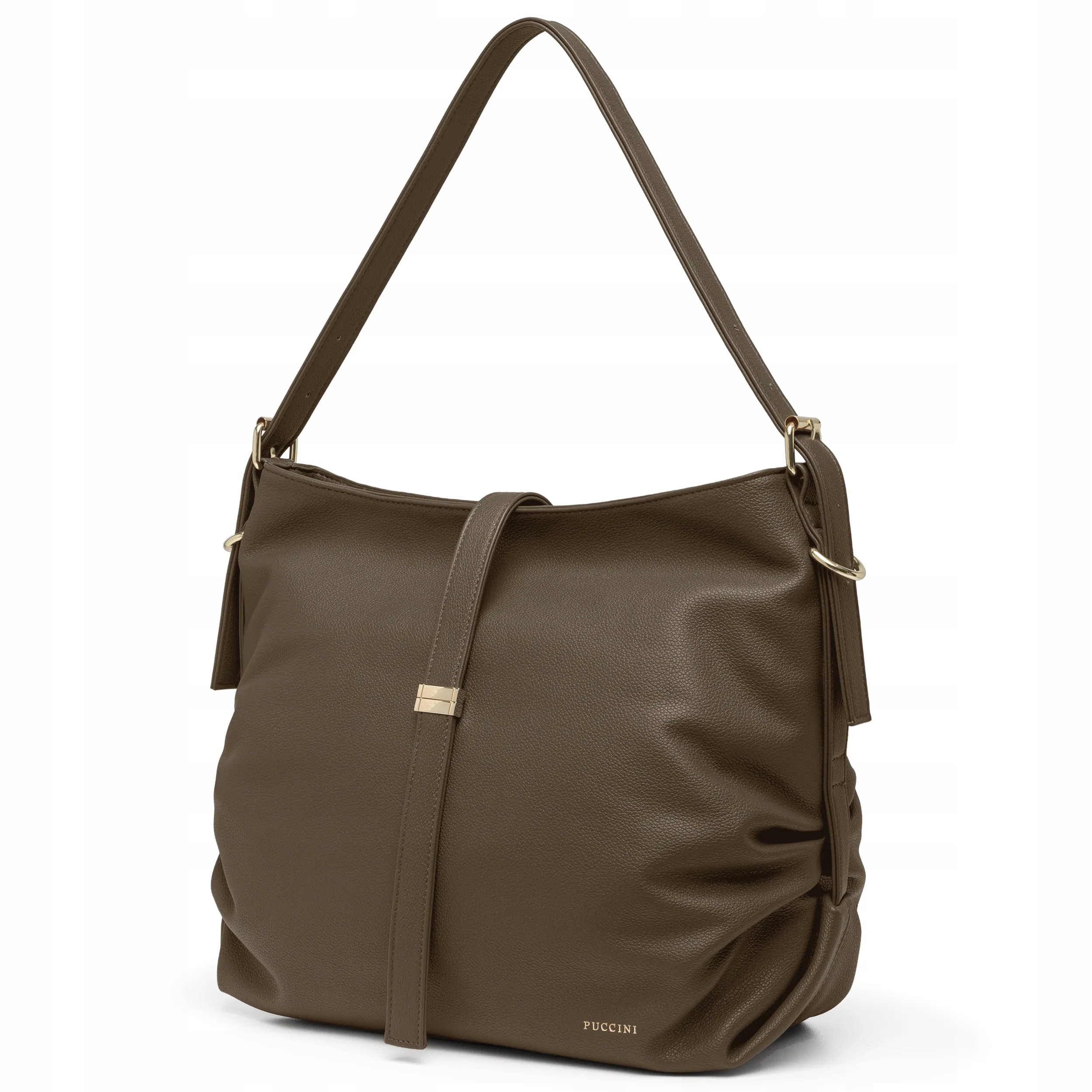 Puccini Dámská kabelka přes rameno Velká Eko Kůže Hnědá BK2251022D-2