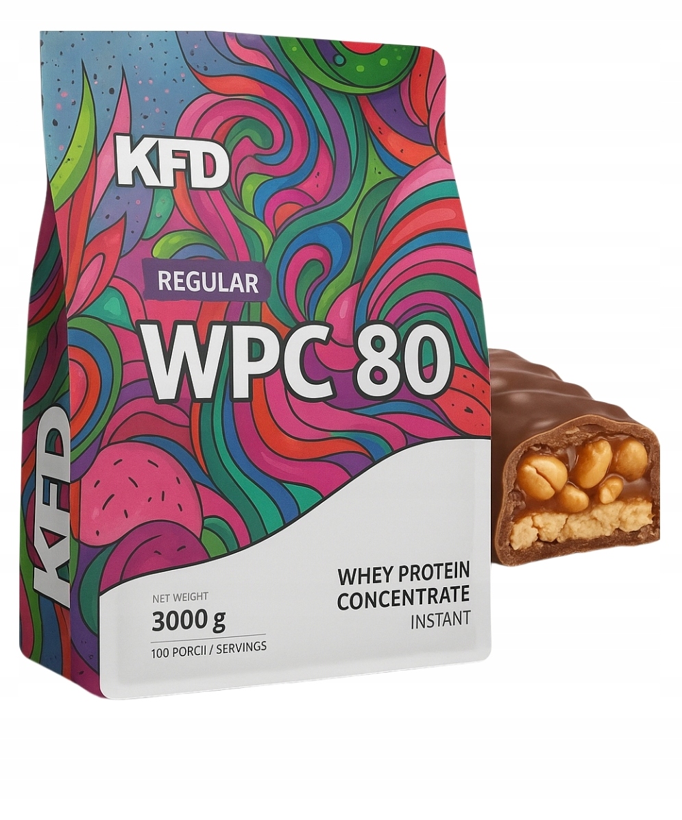 Protein syrovátkový koncentrát Wpc Kfd 3000 g Tyčinka Karamel-ořech