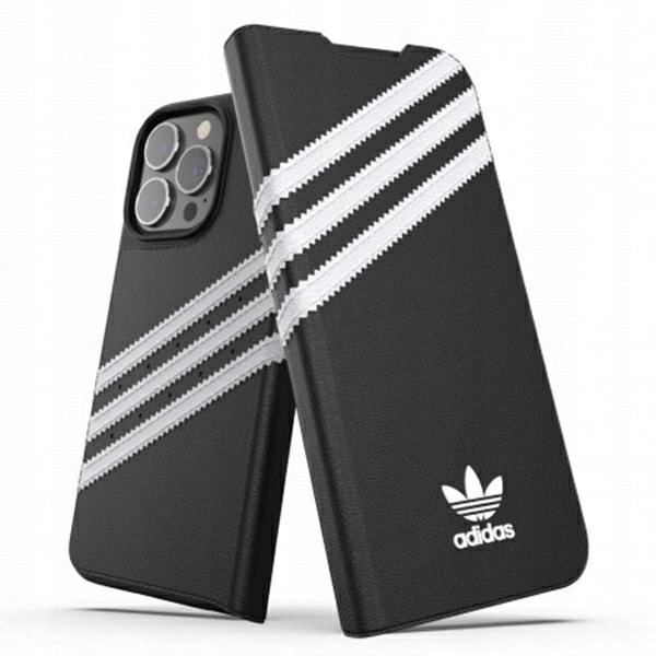 Adidas Etui Case Booklet Do Iphone 13 Pro 6,1 Z Pu Chroniące Czarno Białe