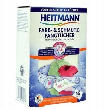 

Chusteczki wyłapujące kolor brud Heitmann 45 szt.