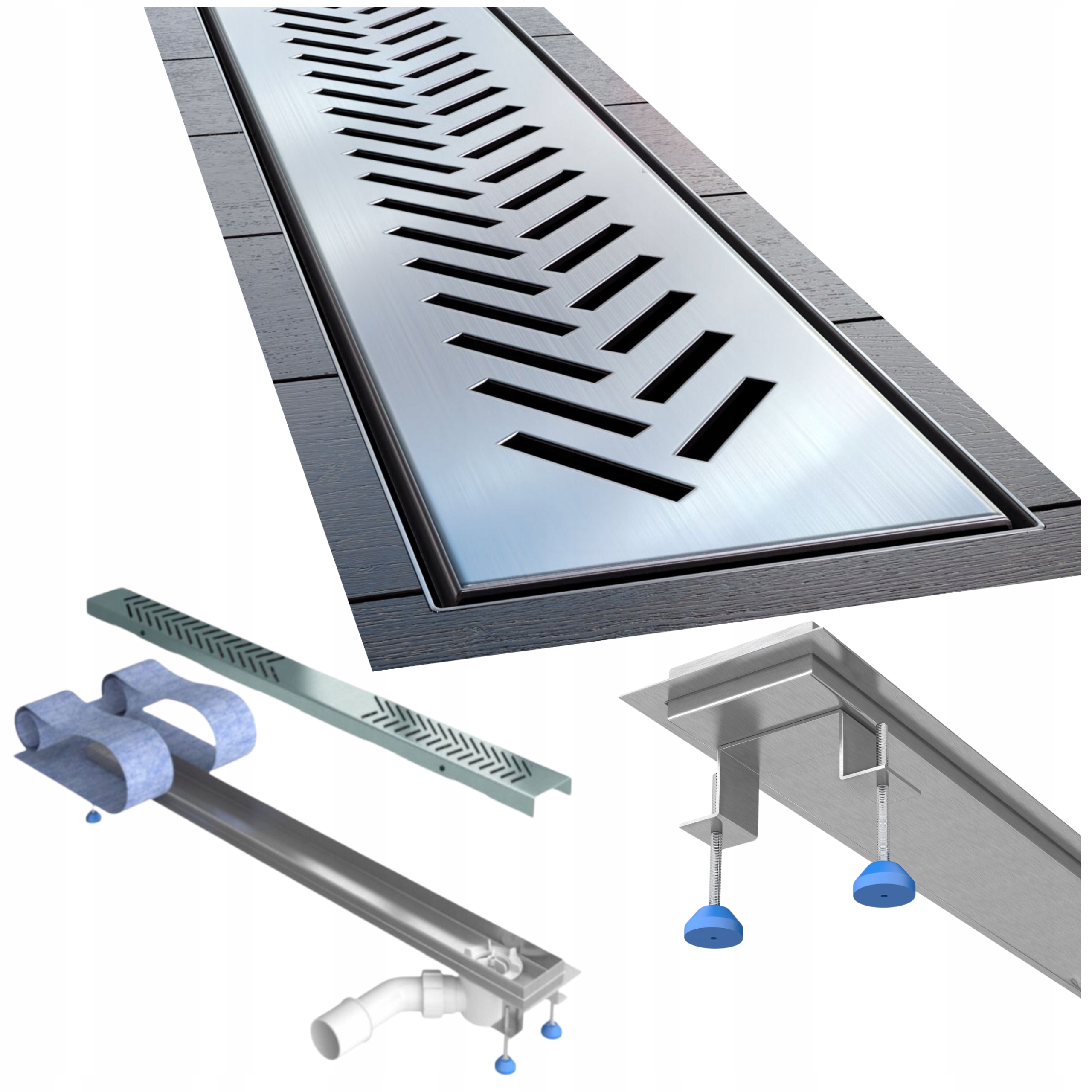 Odtok Waterway Premium 80 cm Jedľa Bočný Sifón