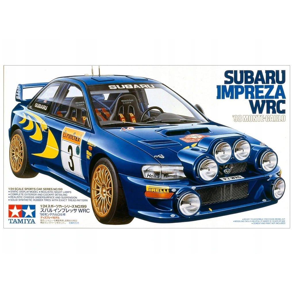 Subaru Impreza Wrc '98 Monte-Carlo 1:24 Tamiya 24199