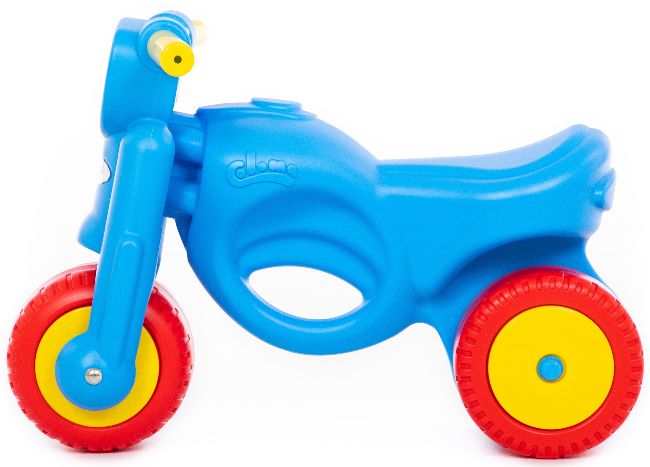 Smerfy jeździk motorbajk pchacz niebieski dla dzieci 1+