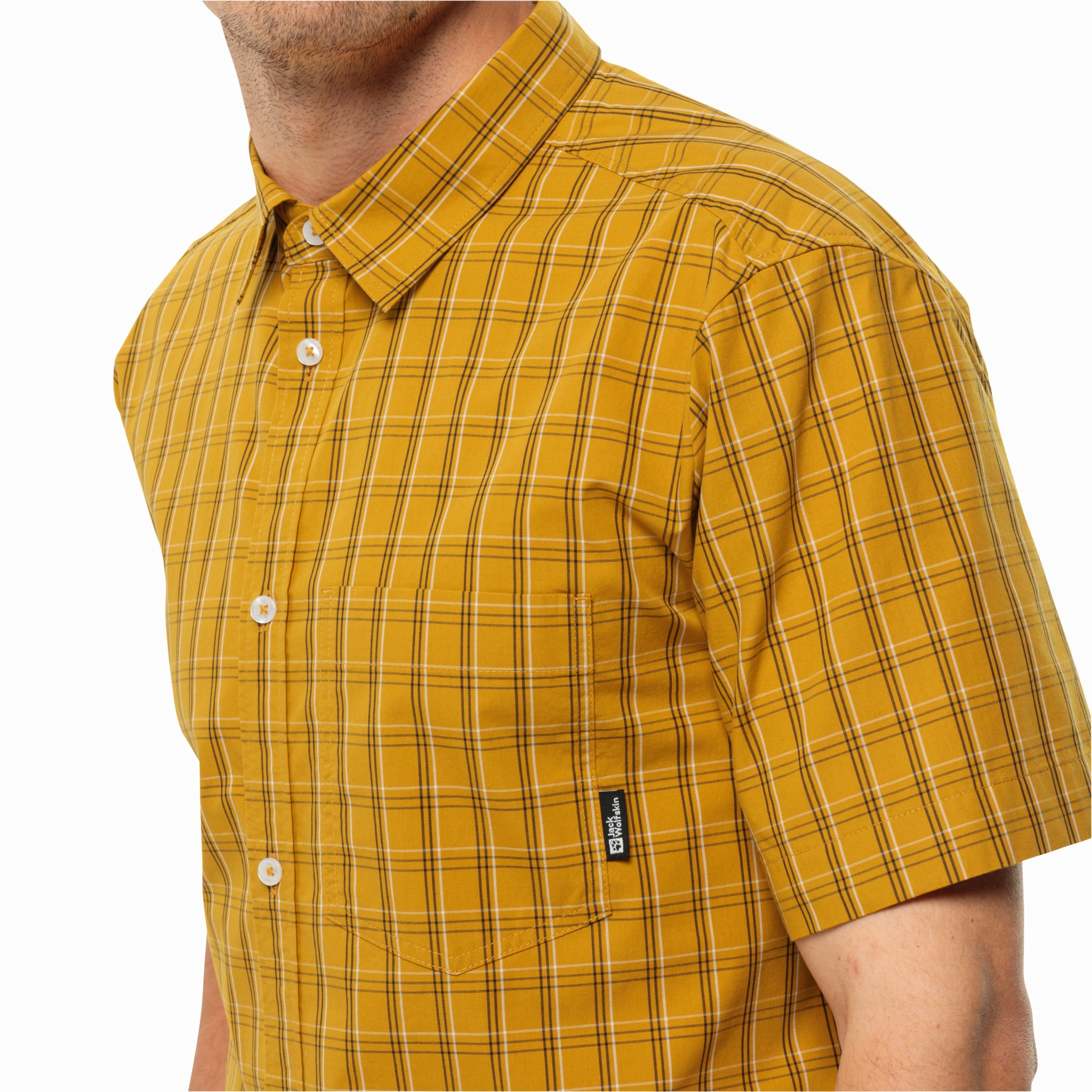 Męska koszula z krótkim rękawem Jack Wolfskin HOT SPRINGS SHIRT L Marka Jack Wolfskin