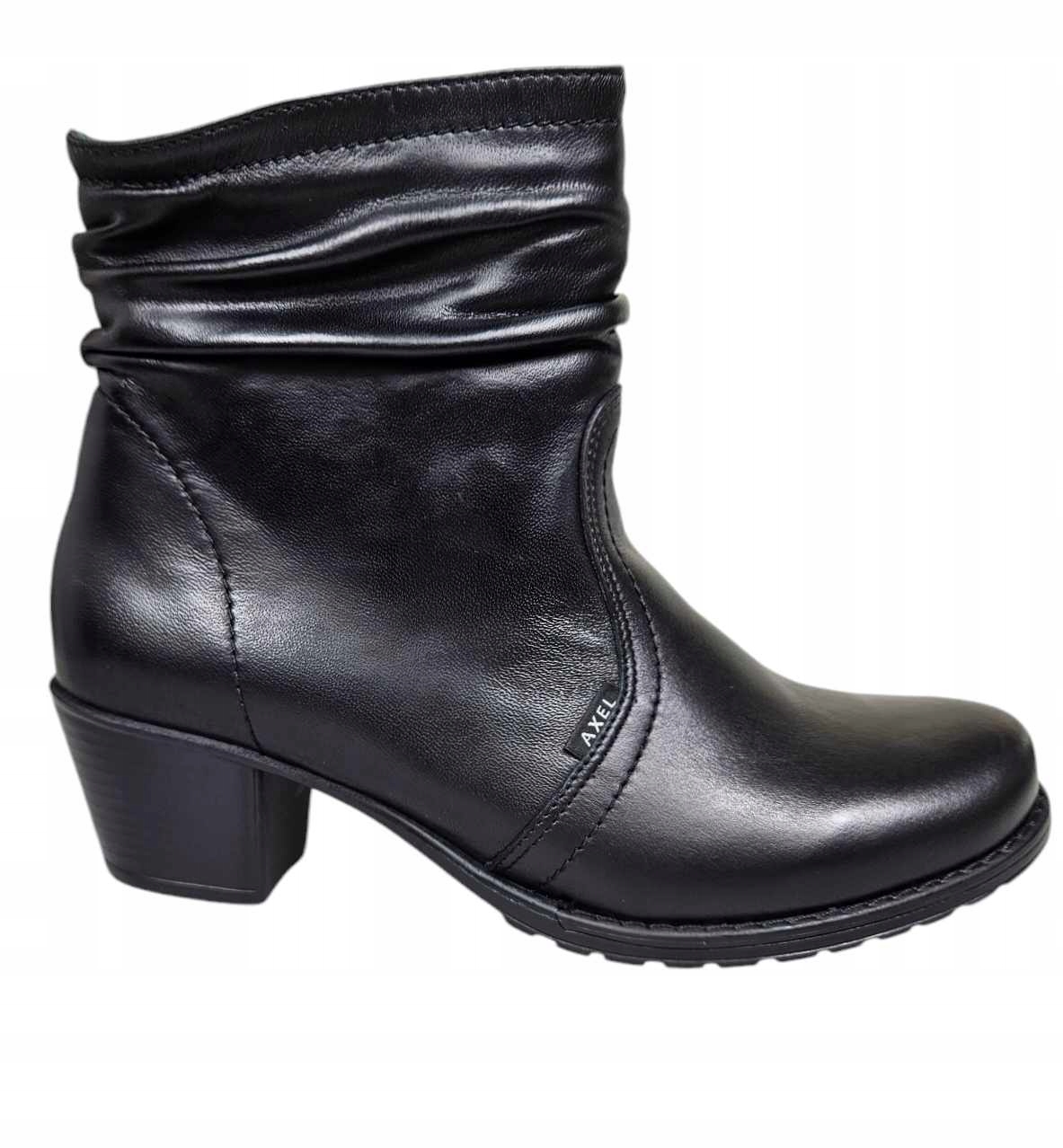 Axel Kotníkové Boty Na Kostce 4185 Černé vel.39