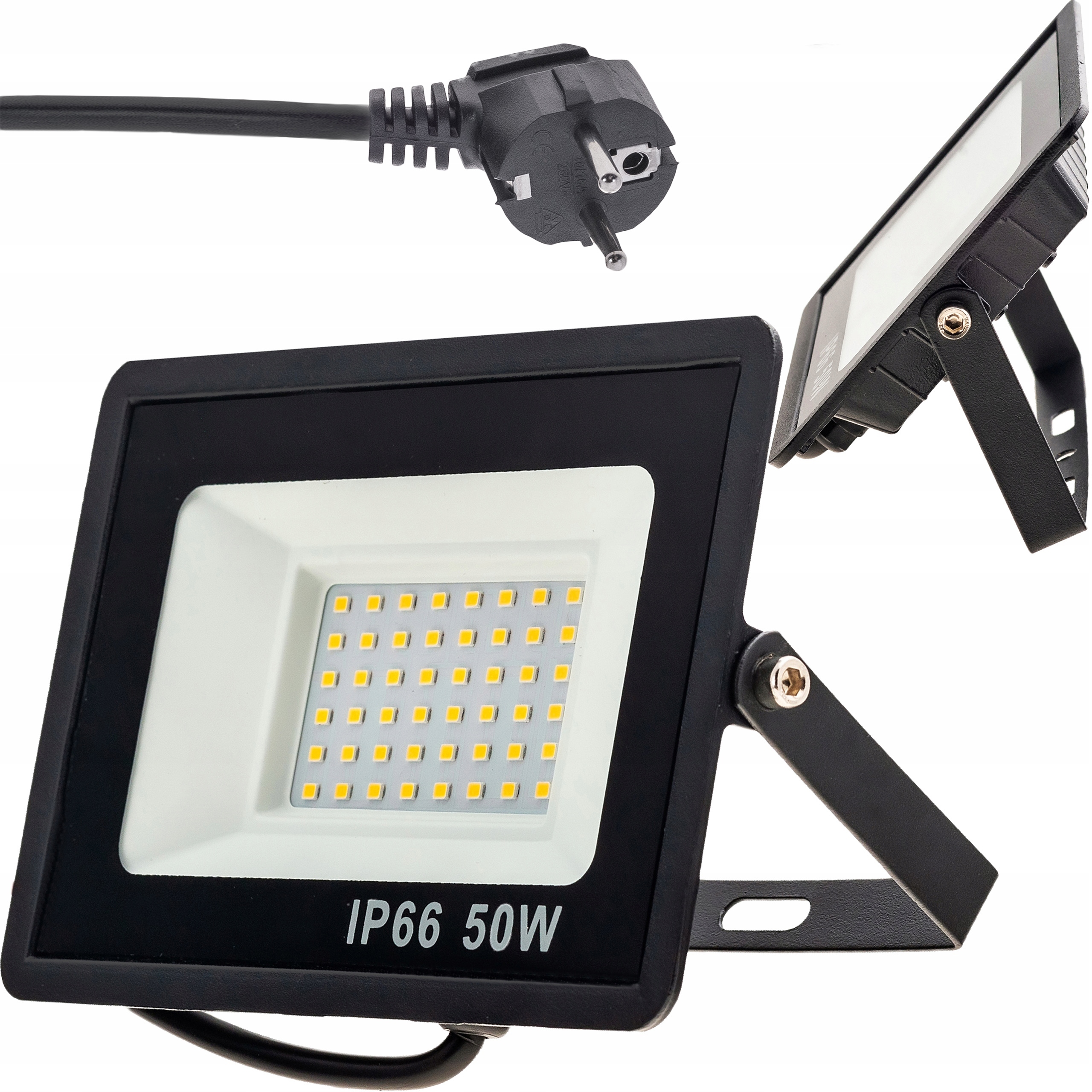 

Halogen Naświetlacz Led 50W 4500lm Slim z wtyczką