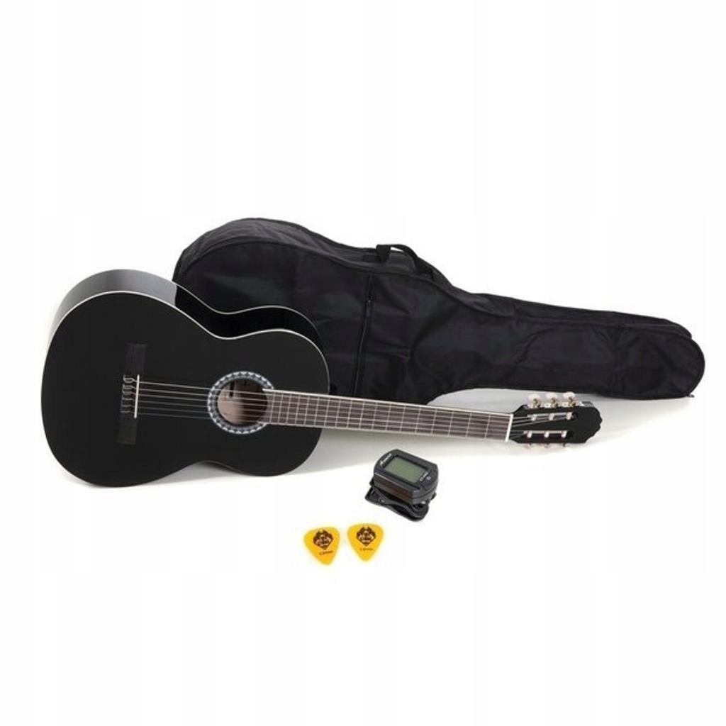 Gitara klasyczna Gewa Pure 4/4 czarna z pokrowcem