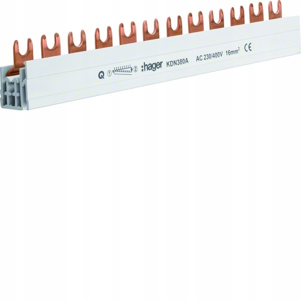 

Hager Szyna grzebieniowa widełkowa 3P 16mm2 12M
