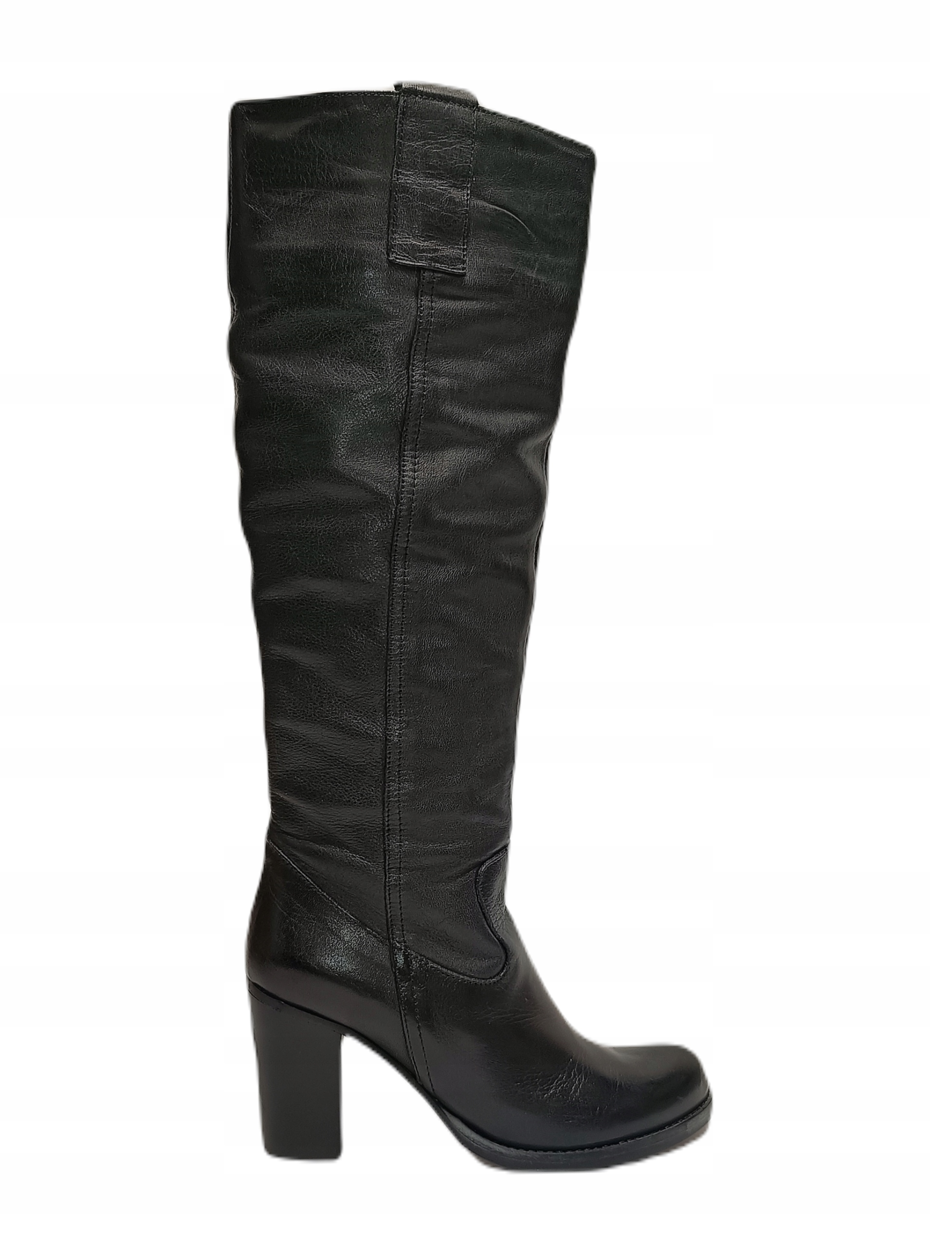 Dlouhé Kozačky Na Podpatku Venezia ve-9-sav Černé r36