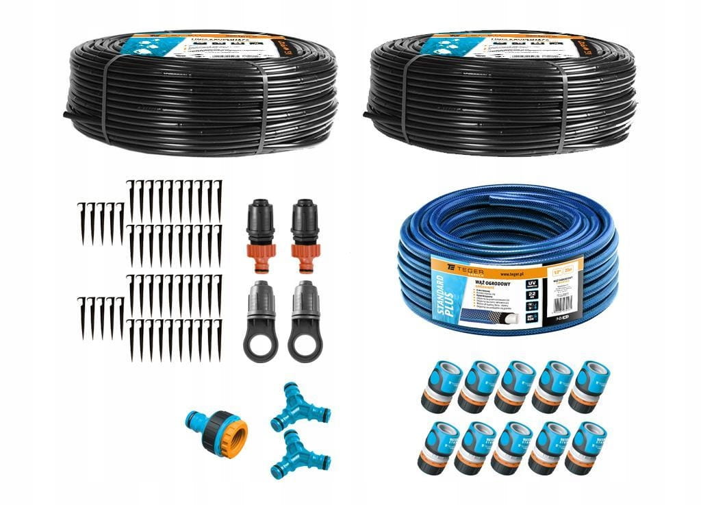 Sada kvapkového zavlažovania Standard Plus 100 m (2 odkvapkávacie linky).