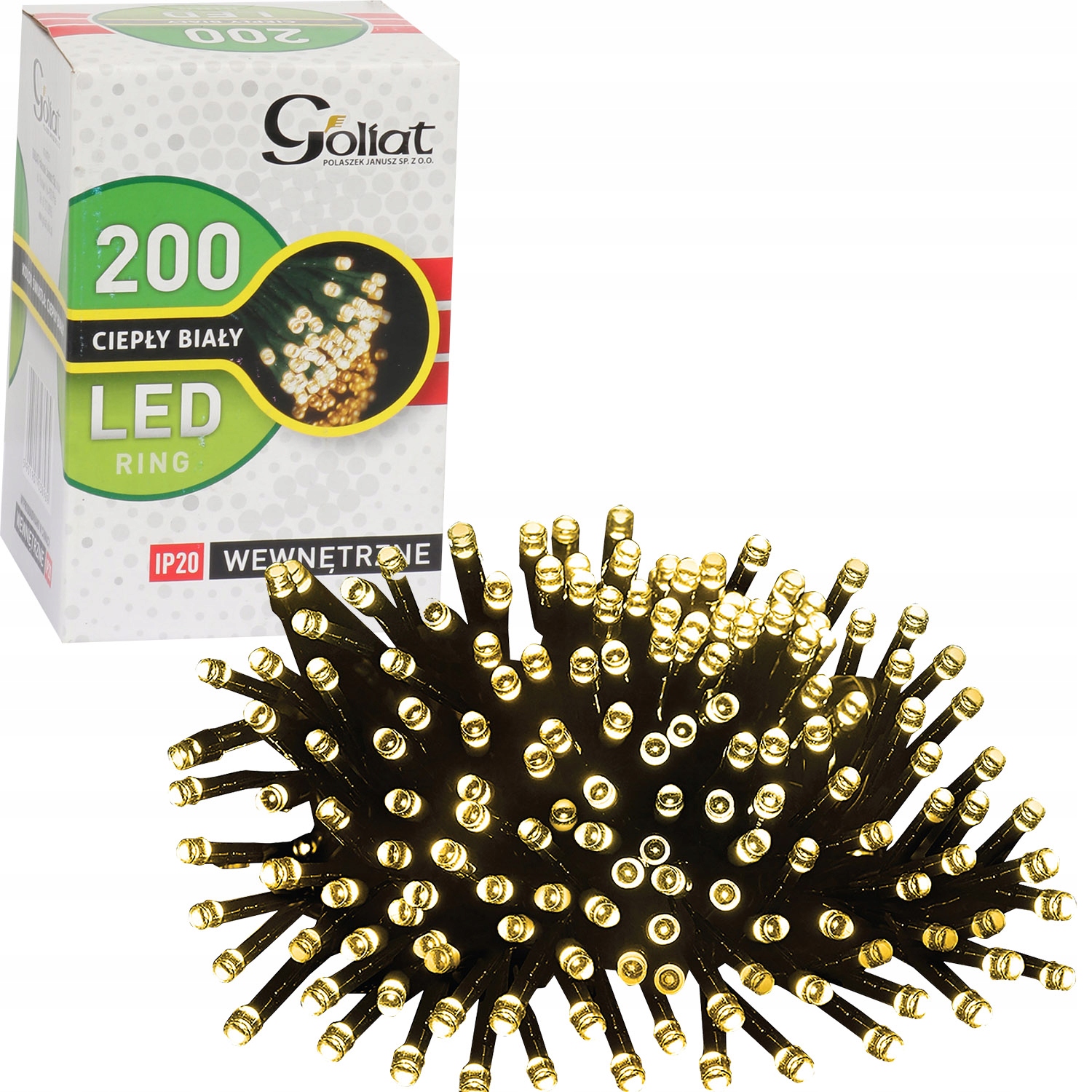 

Lampki Choinkowe na choinkę 200LED Ring Goliat
