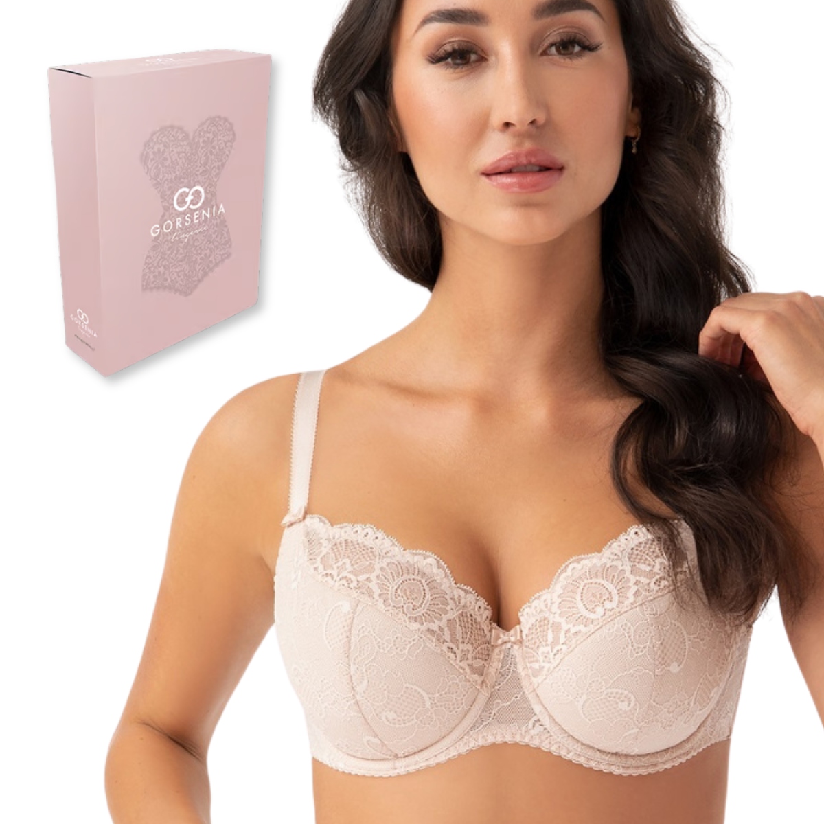 Gorsenia béžová polovyztužená podprsenka Blanca K357 75G