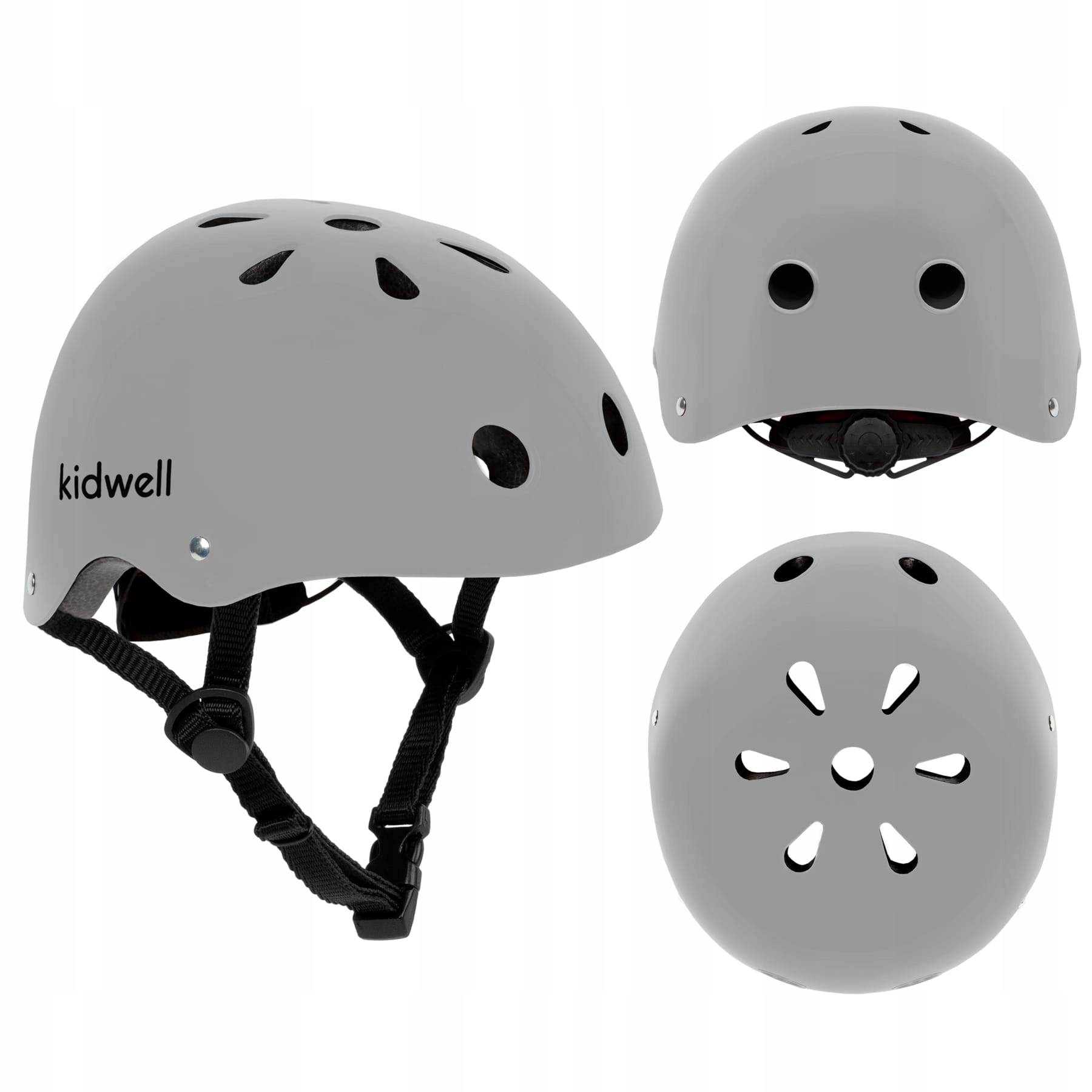 Kask Kidwell ORIX II grey mat rower hulajnoga