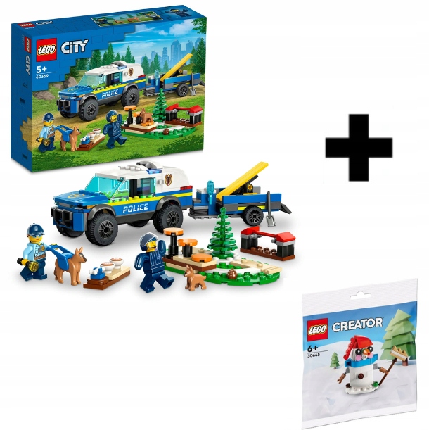 Lego City Výcvik Policejních Psů Sada 60369 +lego 30645 Sada Svátků