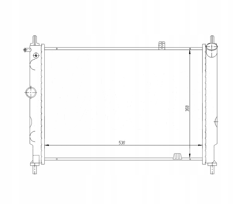 CHŁODNICA OPEL ASTRA F 91- 90443465
