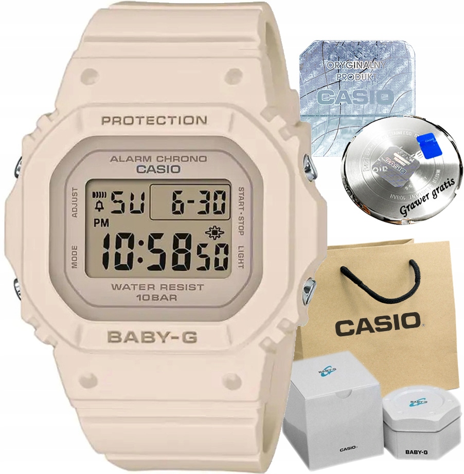 Dámské hodinky Casio Baby-g, dárek pro dívku Gravírování