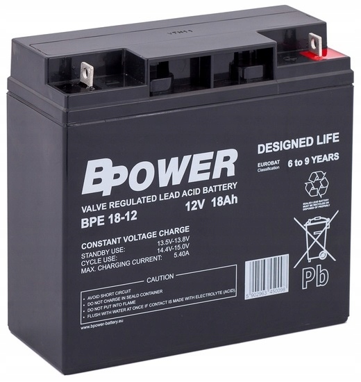 BPE18-12 12V 18AH Do Ups Przemysł Zasilacz Awaryjny Serwer Szaf Rack Telef