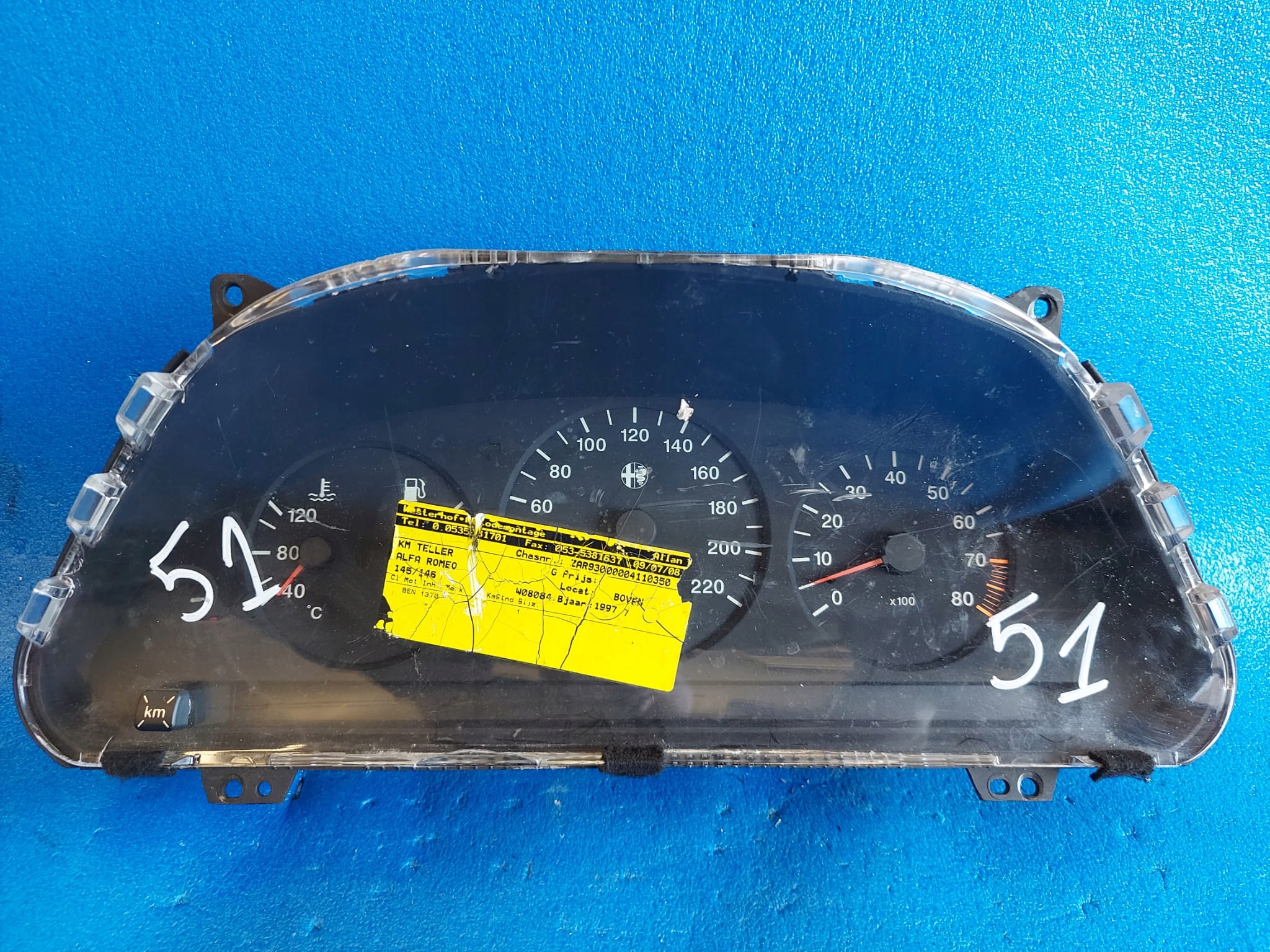 dials PREDKOSCIOMIERZ ALFA 146 60.2584.003