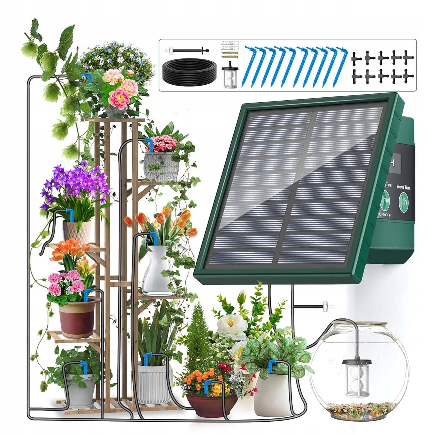 Automatyczny System Nawadniania Roślin Doniczek Balkon Automat Z Timer