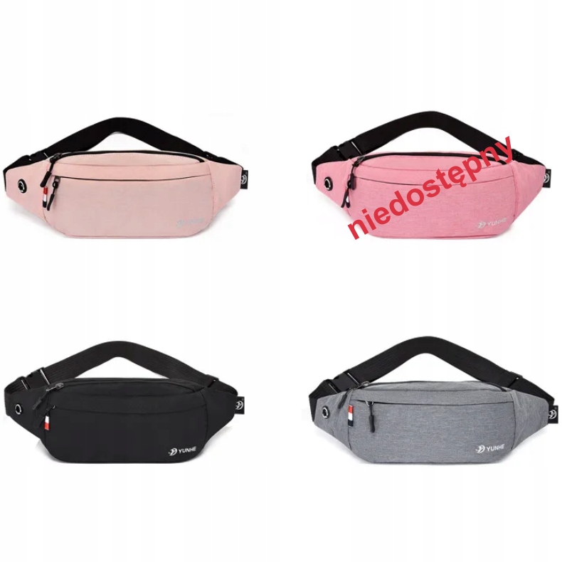 SASZETKA NERKA PAS BIODROWY SPORTOWA TURYSTYCZNA Czarna Liczba komór 2