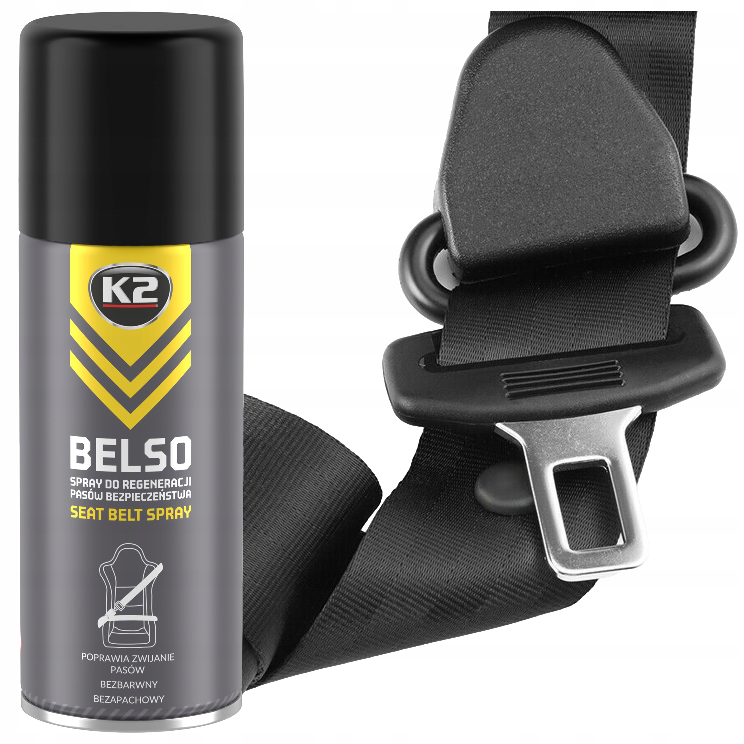 Spray do regeneracji pasów bezpieczeństwa K2 Belso 400 ml