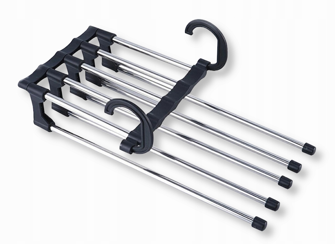 WIESZAK WIELOFUNKCYJNY NA SPODNIE SKŁADANY ORGANIZER DO SZAFY 5 PAR