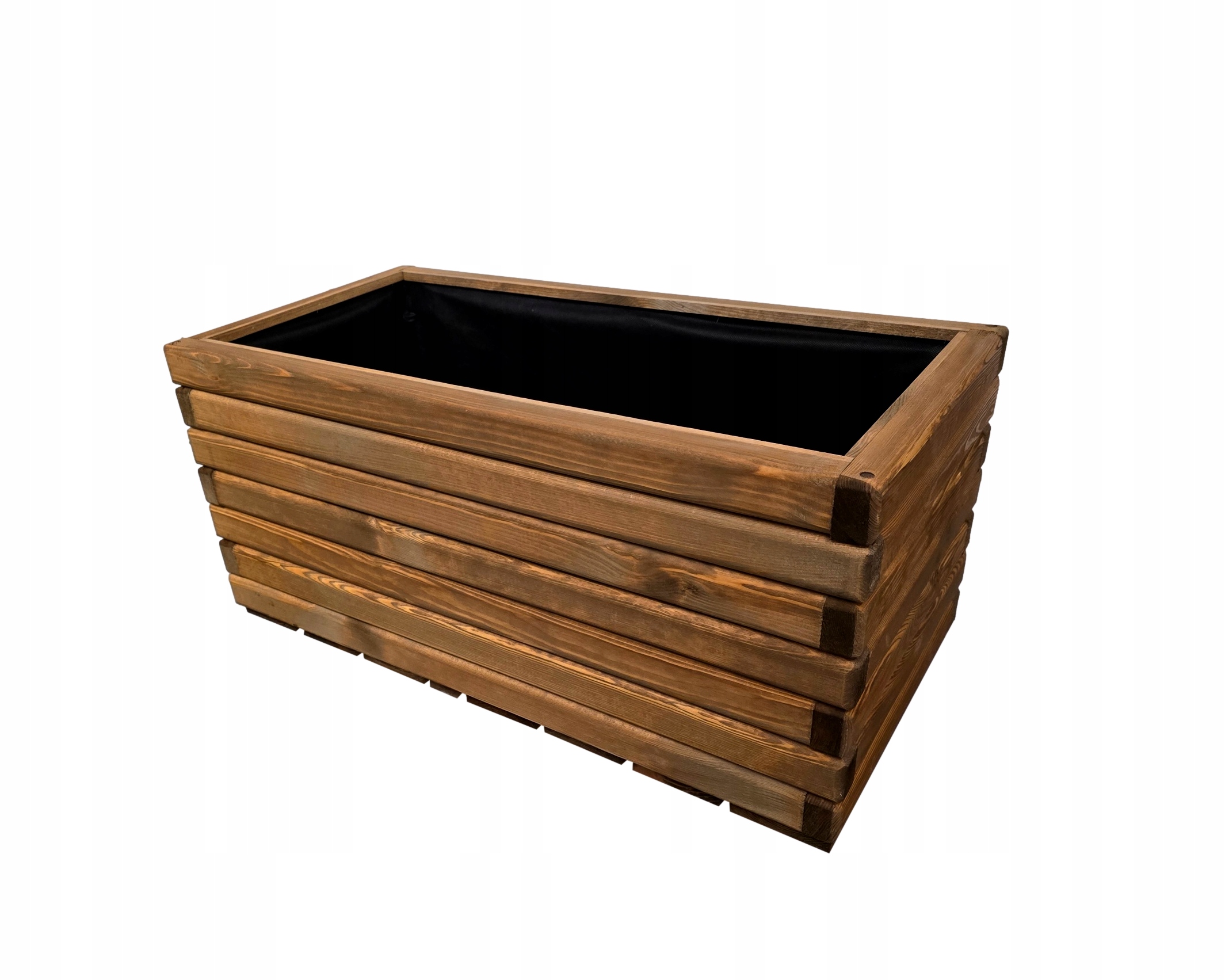 Drevený záhradný kvetináč veľký impregnovaný 80/40/40 cm Tek