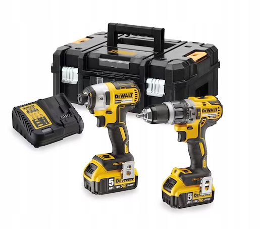 18 V Xr Zestaw wiertarka zakrętarka 2x5Ah DCK266P2T-QW DeWALT