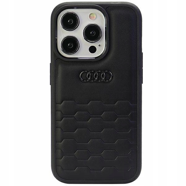 Syntetický kožený Pouzdro Audi Gt pro iPhone 15 Pro Max černý