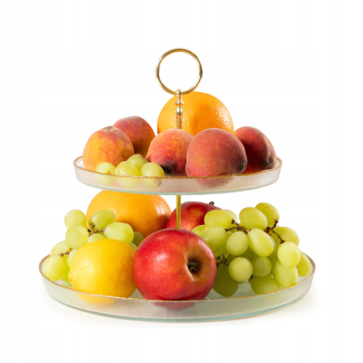 Patera MONZE dwupoziomowa transparentna 21cm,28cm Marka Homla