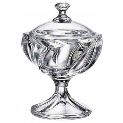 Bohemia Macao Bomboniéra Na Noze 285 MM Cukřenka Z Křišťálového Skla