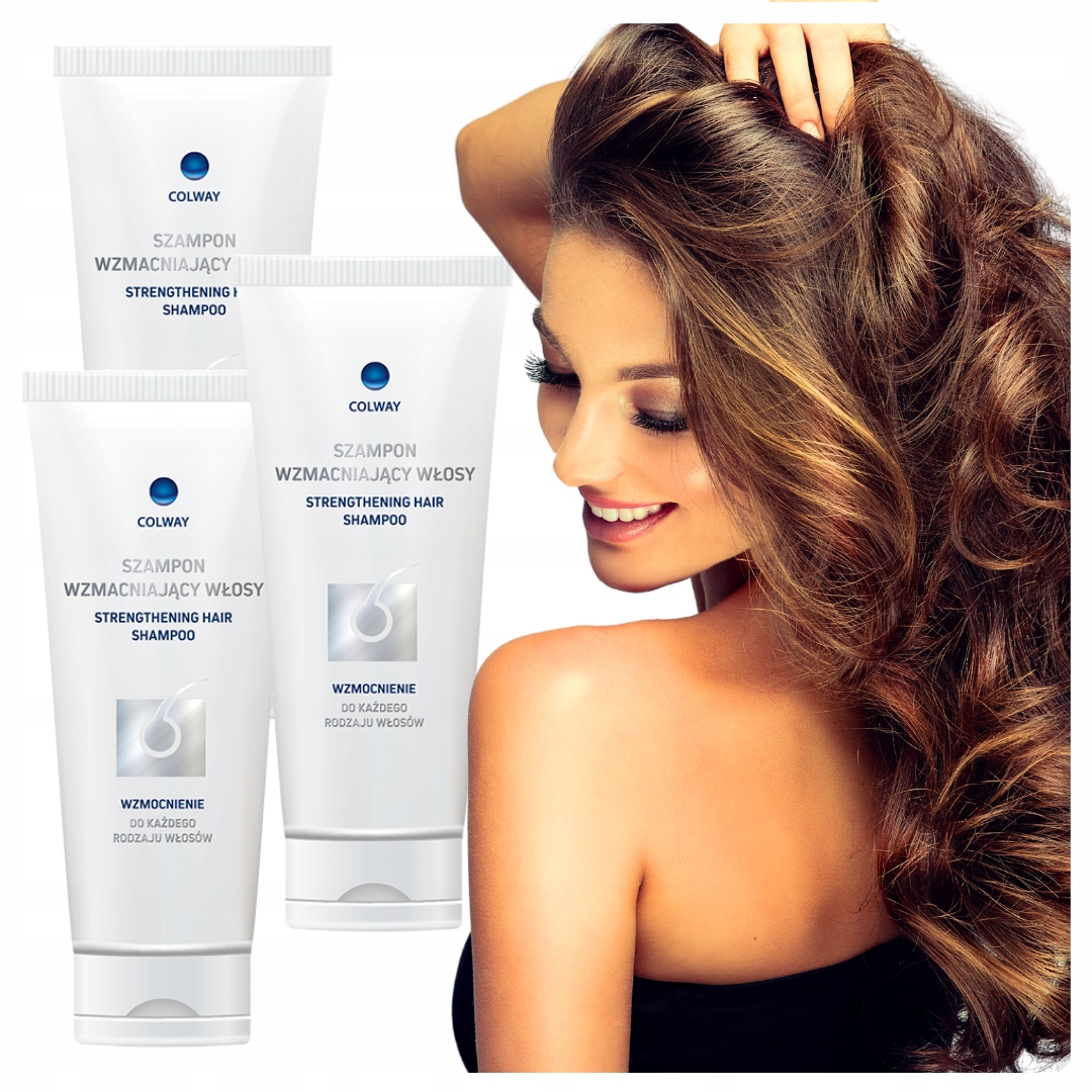 3x Šampon pro posílení vlasů Colway 200 Ml