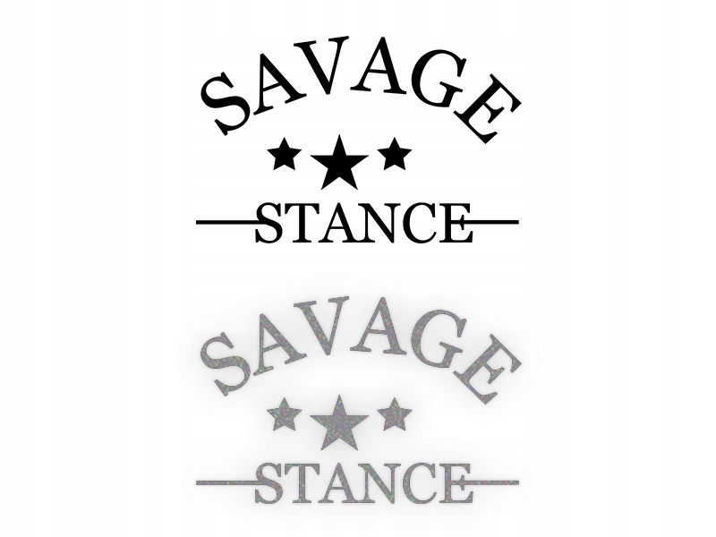 SAVAGE STANCE - Naklejka na samochód na auto - ODB