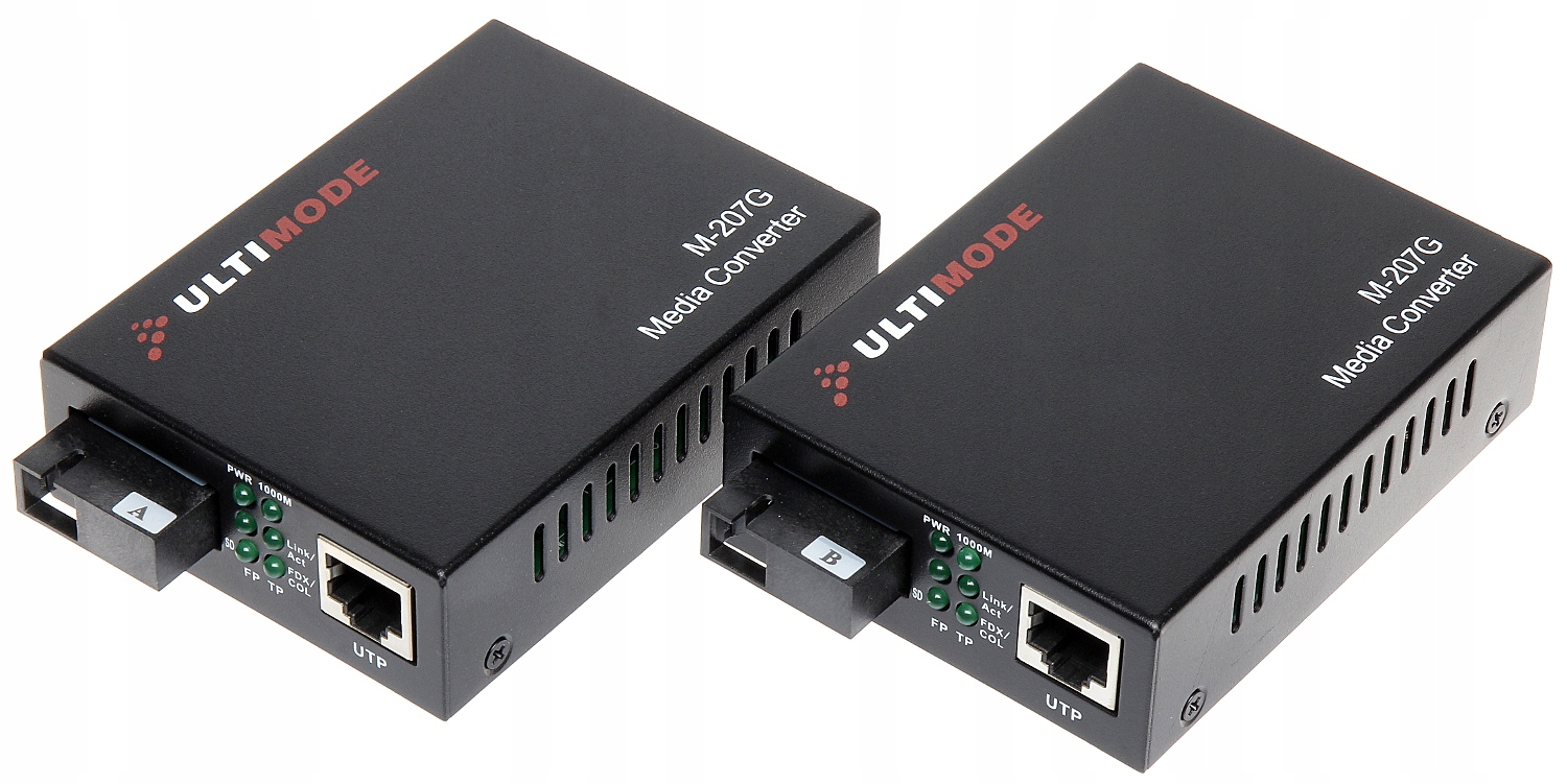 Media Jednovidový Konvertor Komplet Txrx M-207G Ultimode