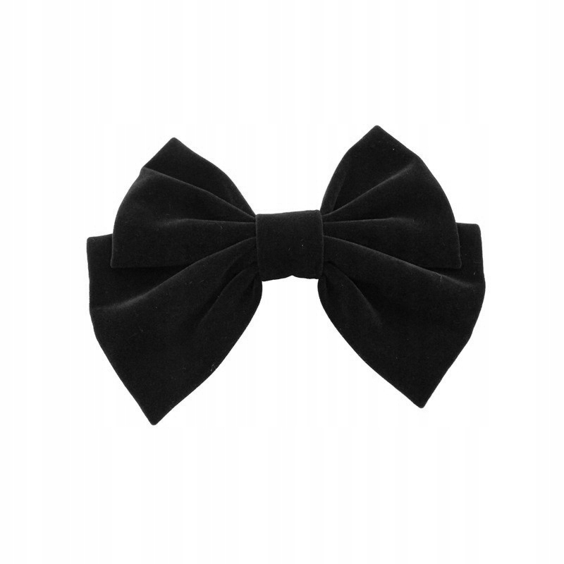 

Spinka do włosów czarna duża kokarda aksamitka