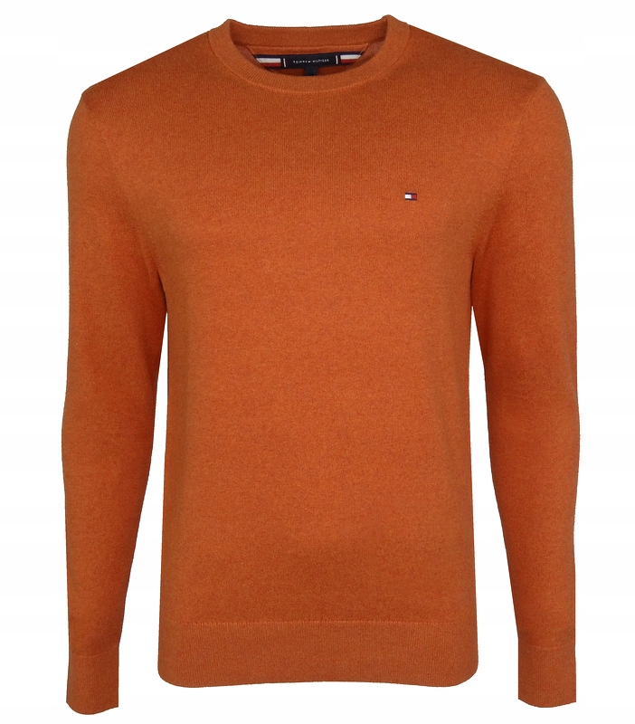 Tommy Hilfiger pánský svetr s kašmírem, oranžový, Xs