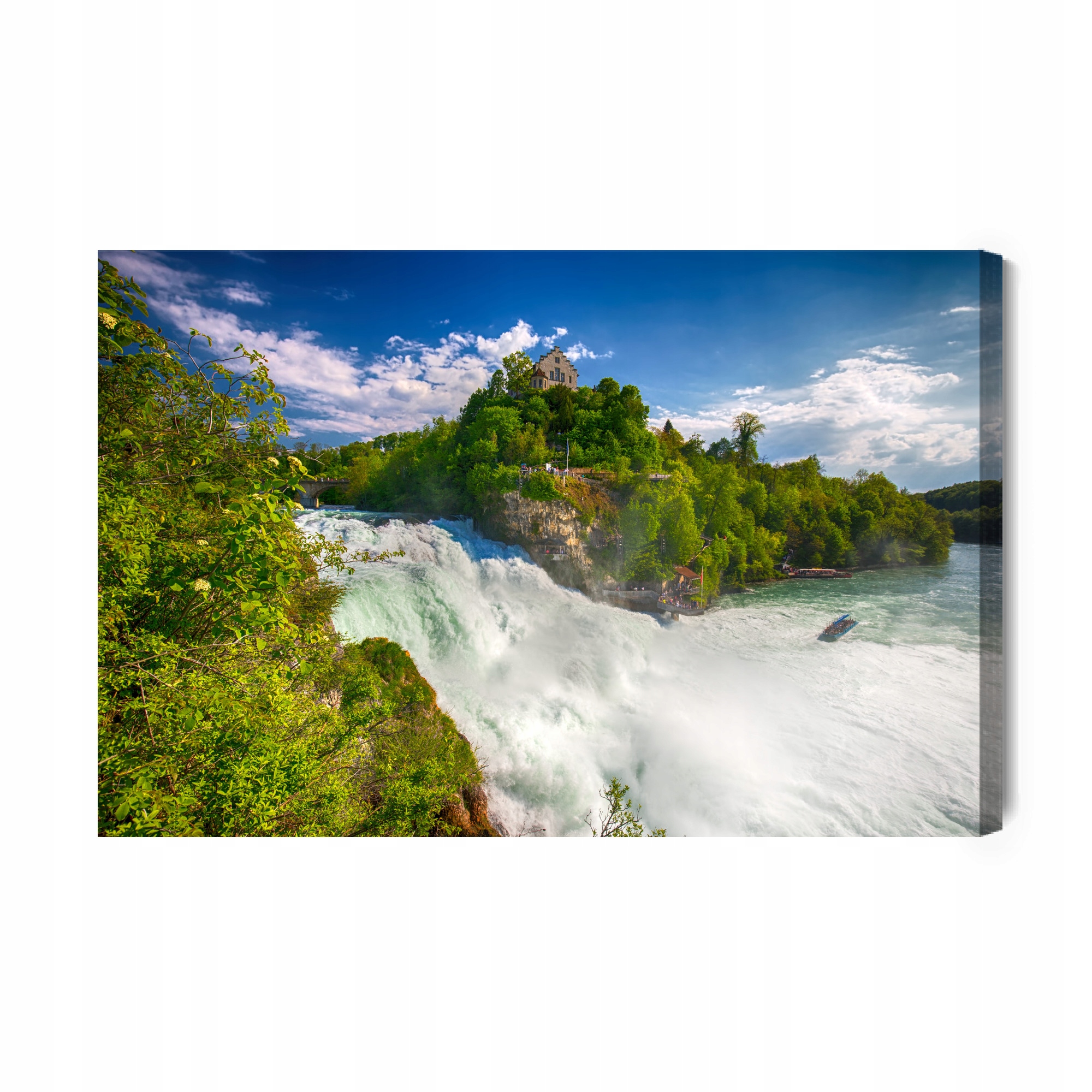 Obraz Na Plátně Vodopád Rheinfall ve Švýcarsku Canvas 120x80